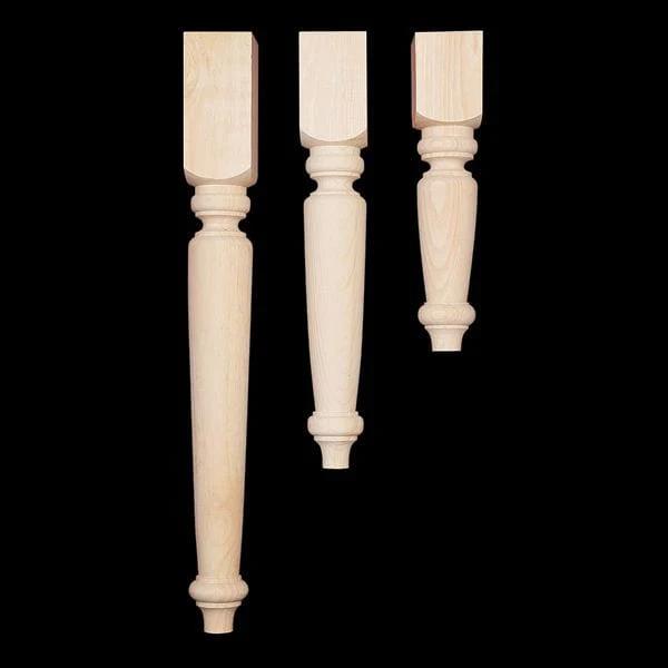 Butcher Block Style Table Leg - Pine - Height:21"